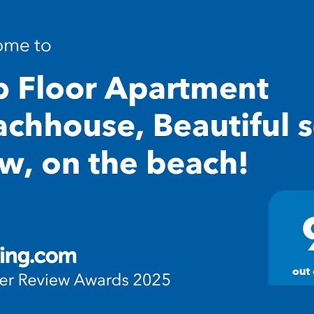 Top Floor Apartment Beachhouse, Beautiful Sea View, On The Beach! Картахена Екстериор снимка