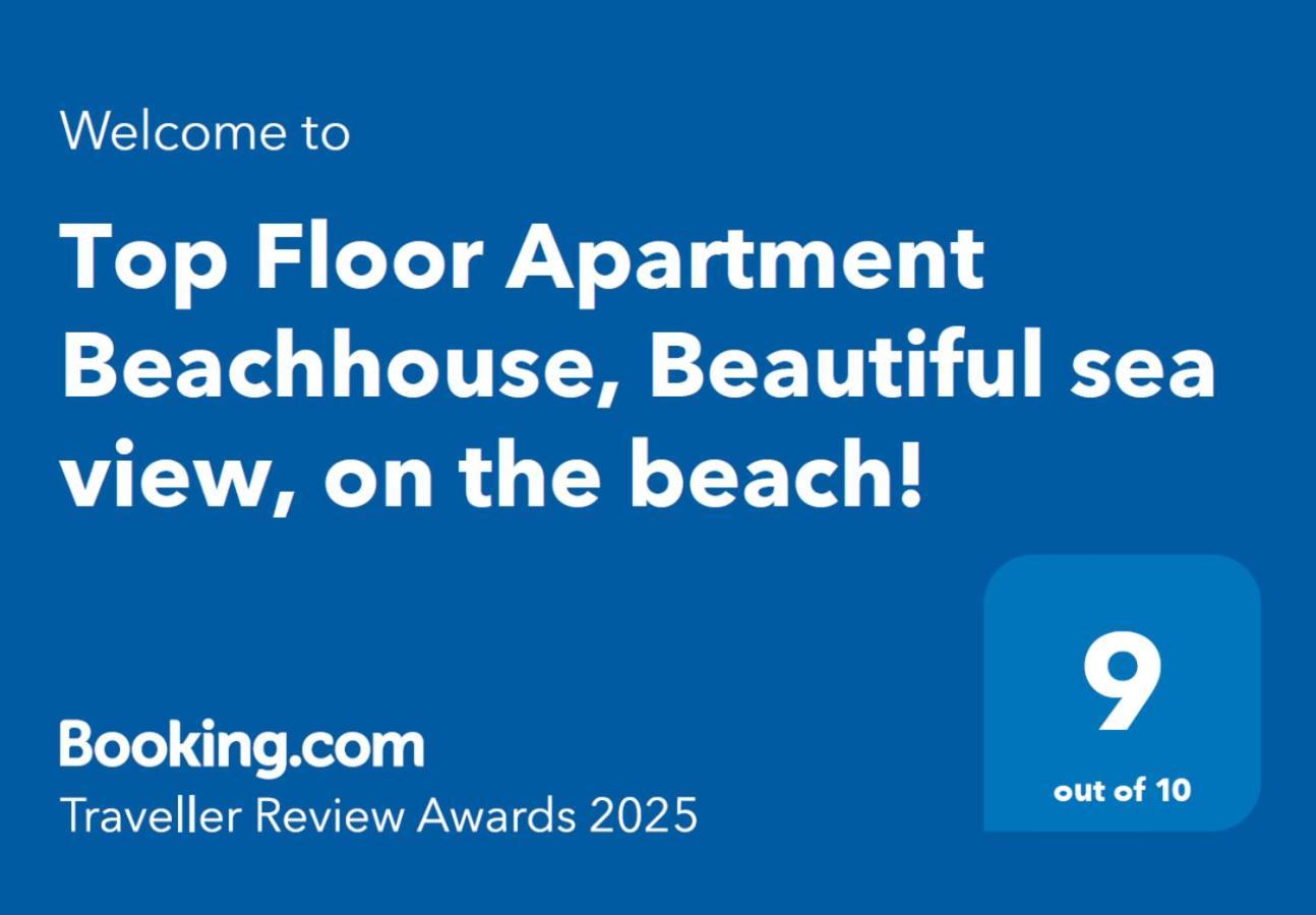 Top Floor Apartment Beachhouse, Beautiful Sea View, On The Beach! Картахена Екстериор снимка